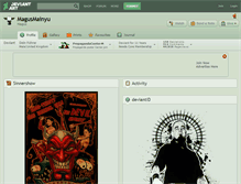 Tablet Screenshot of magusmainyu.deviantart.com