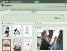 Tablet Screenshot of jeanarrow.deviantart.com