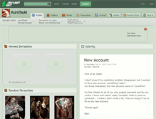 Tablet Screenshot of kurotsuki.deviantart.com