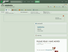 Tablet Screenshot of kailathefox.deviantart.com