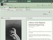 Tablet Screenshot of nyka.deviantart.com