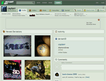 Tablet Screenshot of cayterr.deviantart.com