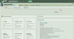 Desktop Screenshot of hate-me-today.deviantart.com