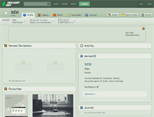 Tablet Screenshot of izzzi.deviantart.com