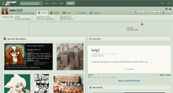 Desktop Screenshot of aoko1223.deviantart.com