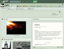 Tablet Screenshot of nilufer.deviantart.com