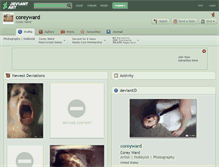 Tablet Screenshot of coreyward.deviantart.com