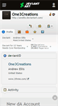 Mobile Screenshot of one3creations.deviantart.com