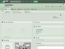 Tablet Screenshot of chris070661.deviantart.com
