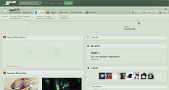 Desktop Screenshot of death72.deviantart.com