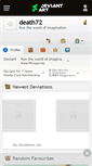 Mobile Screenshot of death72.deviantart.com