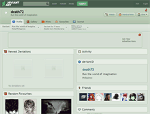 Tablet Screenshot of death72.deviantart.com
