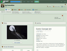 Tablet Screenshot of mechamatteo.deviantart.com