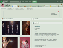 Tablet Screenshot of latydepp.deviantart.com