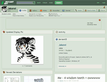 Tablet Screenshot of jakerei.deviantart.com