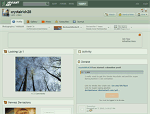 Tablet Screenshot of crystalrich28.deviantart.com