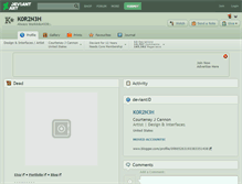 Tablet Screenshot of k0r2n3h.deviantart.com