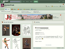 Tablet Screenshot of absolemfreak.deviantart.com