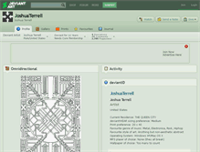 Tablet Screenshot of joshuaterrell.deviantart.com