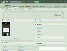 Tablet Screenshot of chex-mix.deviantart.com
