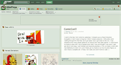 Desktop Screenshot of killerfreya.deviantart.com