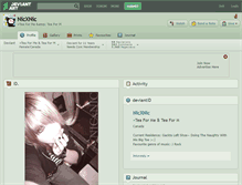 Tablet Screenshot of nicxnic.deviantart.com