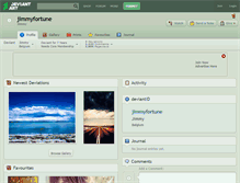 Tablet Screenshot of jimmyfortune.deviantart.com