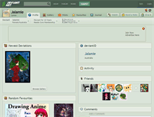 Tablet Screenshot of jalamie.deviantart.com