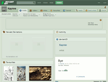 Tablet Screenshot of kaynne.deviantart.com