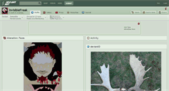 Desktop Screenshot of invisiblefreak.deviantart.com