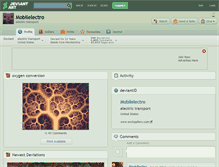 Tablet Screenshot of mobilelectro.deviantart.com
