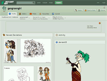 Tablet Screenshot of gangreengirl.deviantart.com