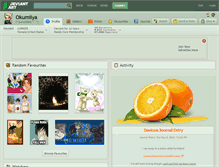 Tablet Screenshot of okumiiya.deviantart.com