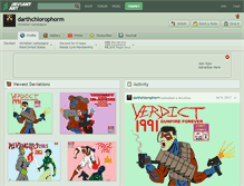 Tablet Screenshot of darthchlorophorm.deviantart.com
