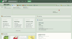 Desktop Screenshot of dark-eyez.deviantart.com