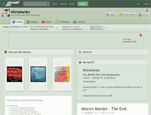 Tablet Screenshot of mizramanips.deviantart.com