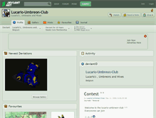 Tablet Screenshot of lucario-umbreon-club.deviantart.com