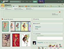 Tablet Screenshot of minea321.deviantart.com