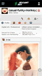 Mobile Screenshot of casual-funky-monkey.deviantart.com