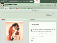 Tablet Screenshot of casual-funky-monkey.deviantart.com