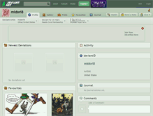 Tablet Screenshot of midori8.deviantart.com