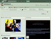 Tablet Screenshot of gothicdancer.deviantart.com