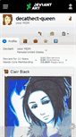 Mobile Screenshot of decathect-queen.deviantart.com