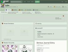 Tablet Screenshot of cejika.deviantart.com