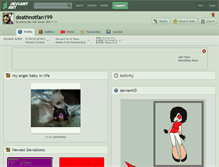 Tablet Screenshot of deathnotfan199.deviantart.com