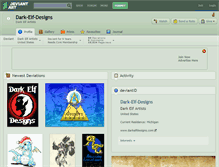 Tablet Screenshot of dark-elf-designs.deviantart.com