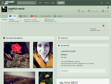 Tablet Screenshot of colorful-world.deviantart.com