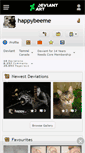 Mobile Screenshot of happybeeme.deviantart.com