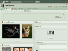 Tablet Screenshot of happybeeme.deviantart.com