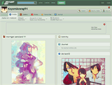 Tablet Screenshot of koyomiararagi91.deviantart.com